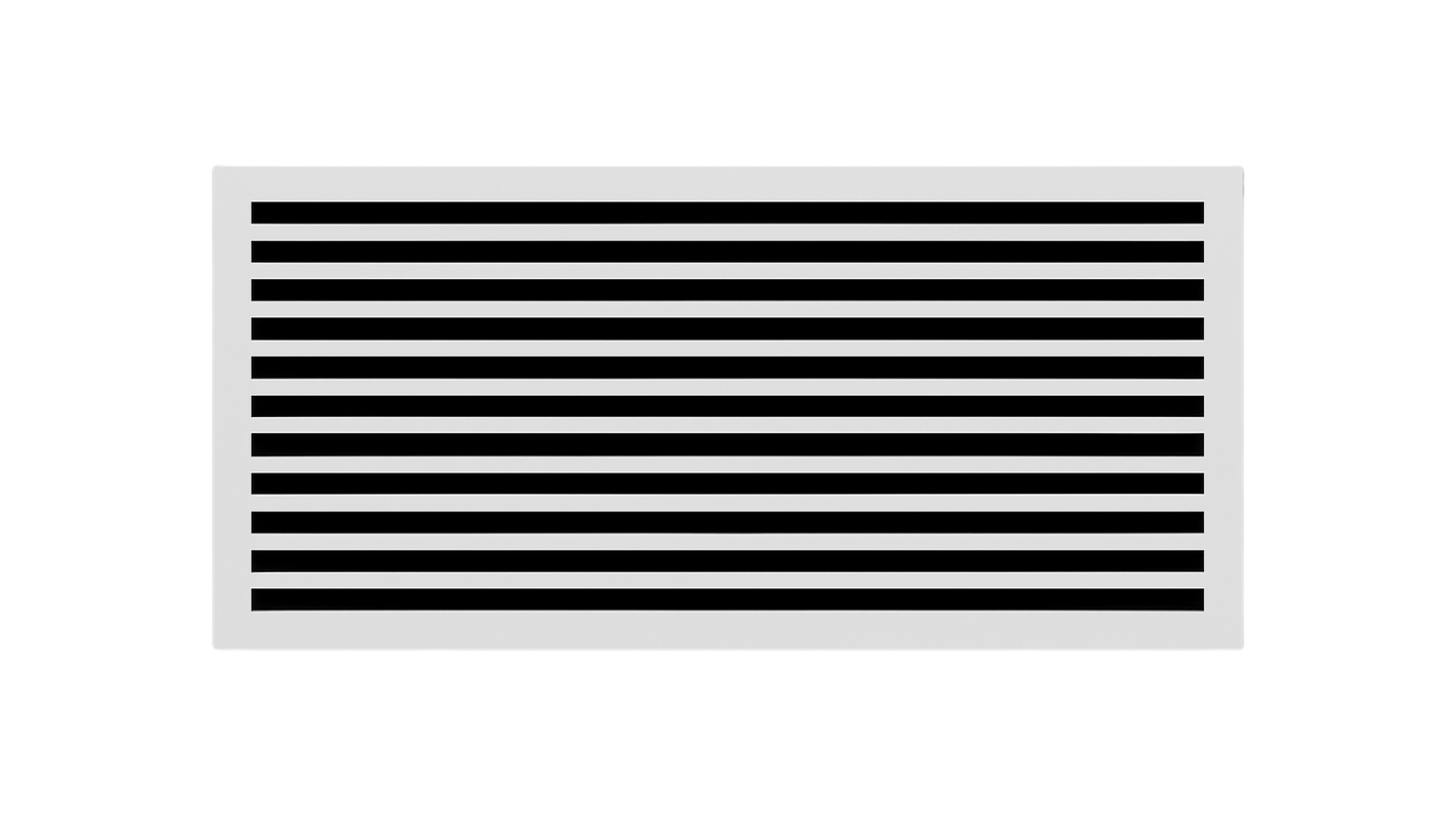 CRYPTIC - 22" Linear Slot Diffuser - 11 Slot - Modern Air Vent Cover for Ceiling, Wall or Floor