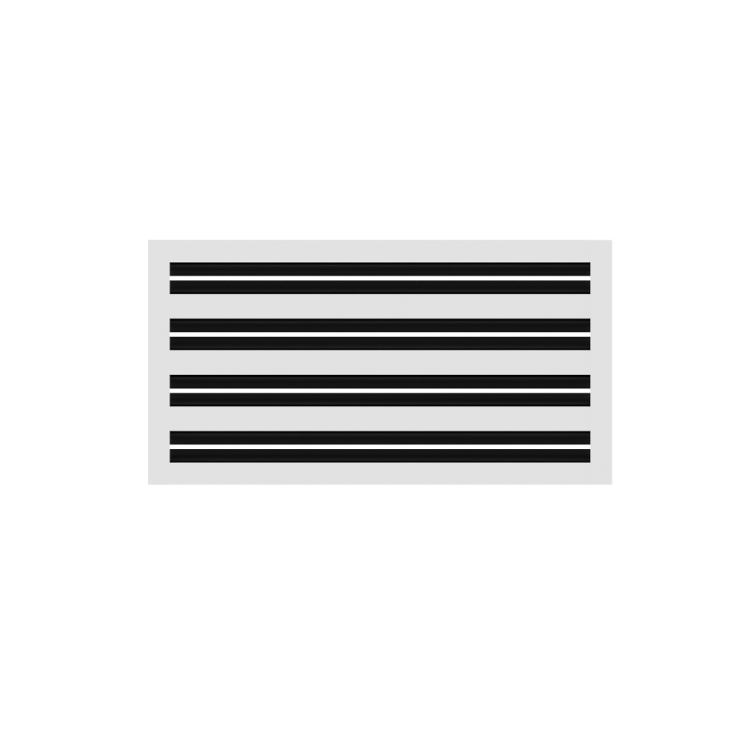 CRYPTIC - 8" Linear Slot Diffuser - 4 Slot - Modern Air Vent Cover for Ceiling, Wall or Floor