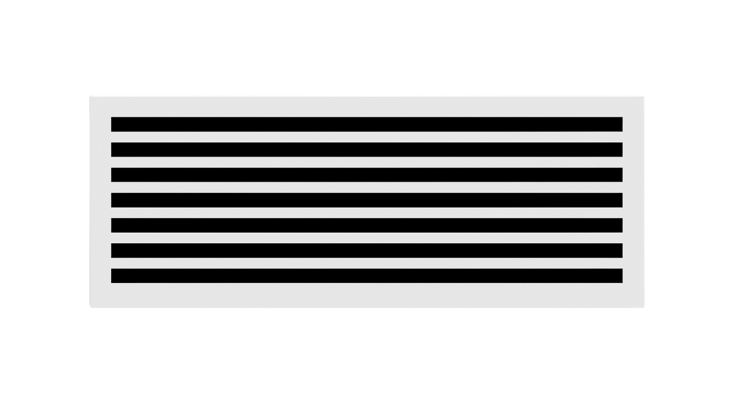 CRYPTIC - 14" Linear Slot Diffuser - 7 Slot - Modern Air Vent Cover for Ceiling, Wall or Floor