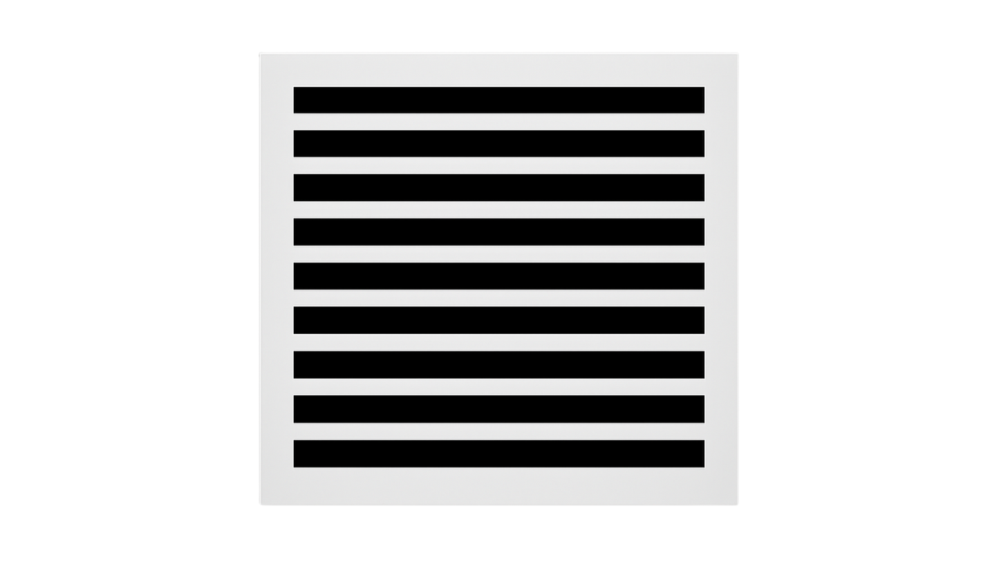 CRYPTIC - 18" Linear Slot Diffuser - 9 Slot - Modern Air Vent Cover for Ceiling, Wall or Floor