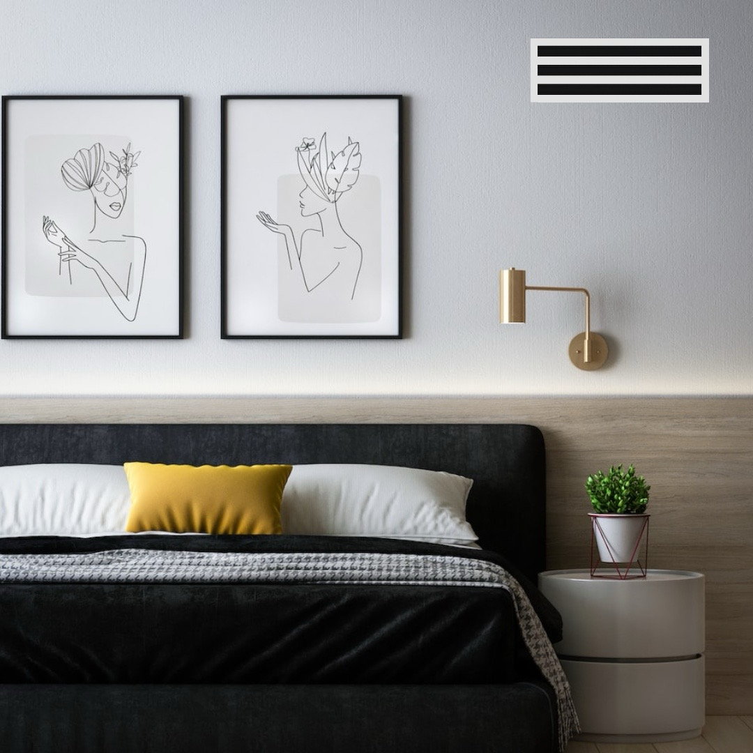 CRYPTIC - 6" Linear Slot Diffuser - 3 Slot - Modern Air Vent Cover for Ceiling, Wall or Floor
