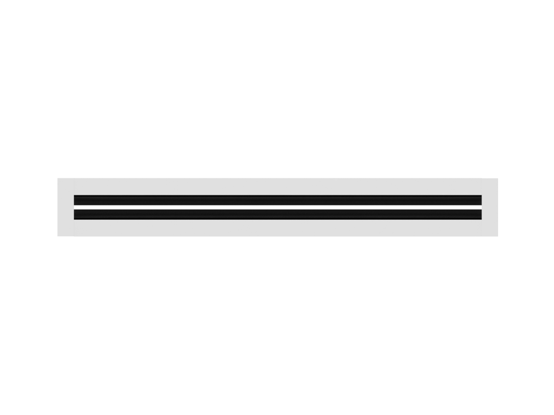 CRYPTIC - 2" Linear Slot Diffuser - 1 Slot - Modern Air Vent Cover for Ceiling, Wall or Floor