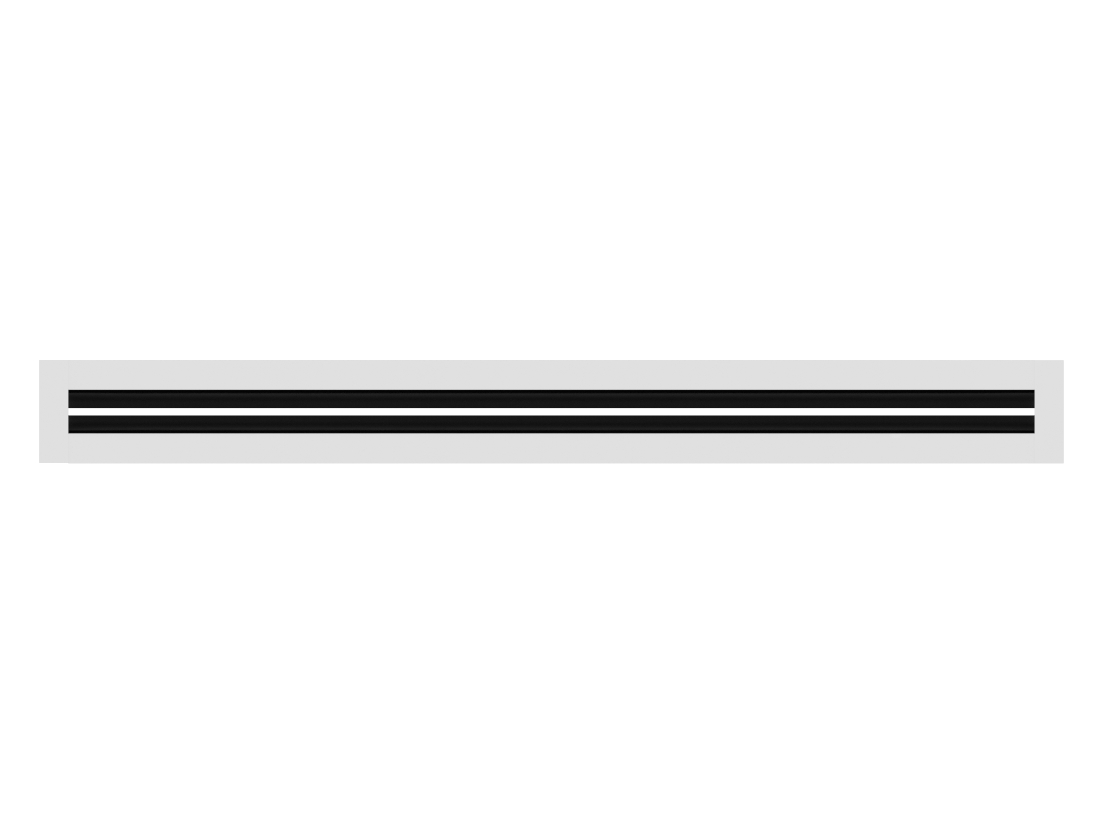 CRYPTIC - 2" Linear Slot Diffuser - 1 Slot - Modern Air Vent Cover for Ceiling, Wall or Floor