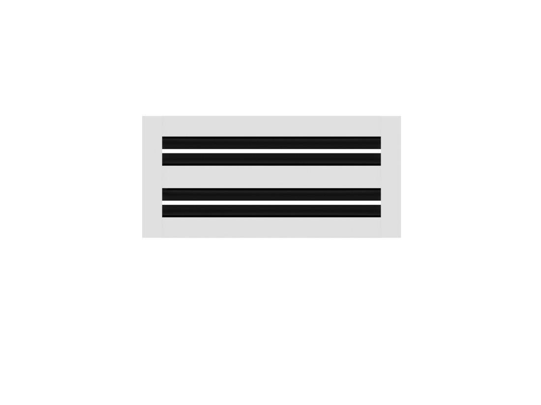 CRYPTIC - 4" Linear Slot Diffuser - 2 Slot - Modern Air Vent Cover for Ceiling, Wall or Floor
