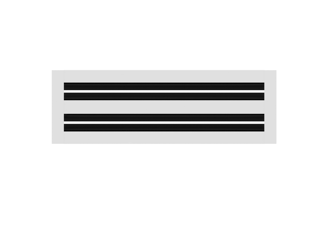 CRYPTIC - 4" Linear Slot Diffuser - 2 Slot - Modern Air Vent Cover for Ceiling, Wall or Floor