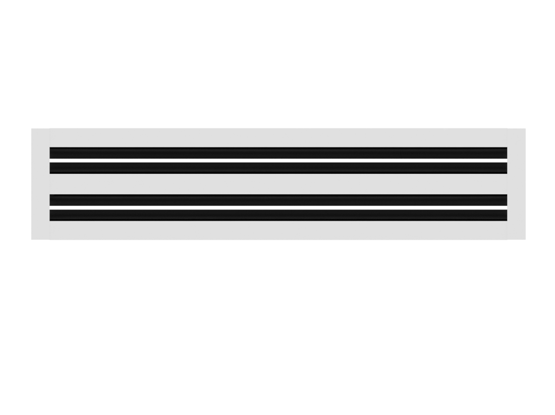 CRYPTIC - 4" Linear Slot Diffuser - 2 Slot - Modern Air Vent Cover for Ceiling, Wall or Floor
