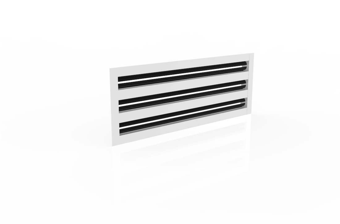 CRYPTIC - 6" Linear Slot Diffuser - 3 Slot - Modern Air Vent Cover for Ceiling, Wall or Floor