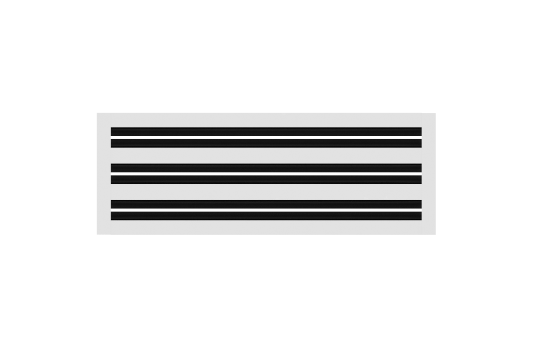 CRYPTIC - 6" Linear Slot Diffuser - 3 Slot - Modern Air Vent Cover for Ceiling, Wall or Floor