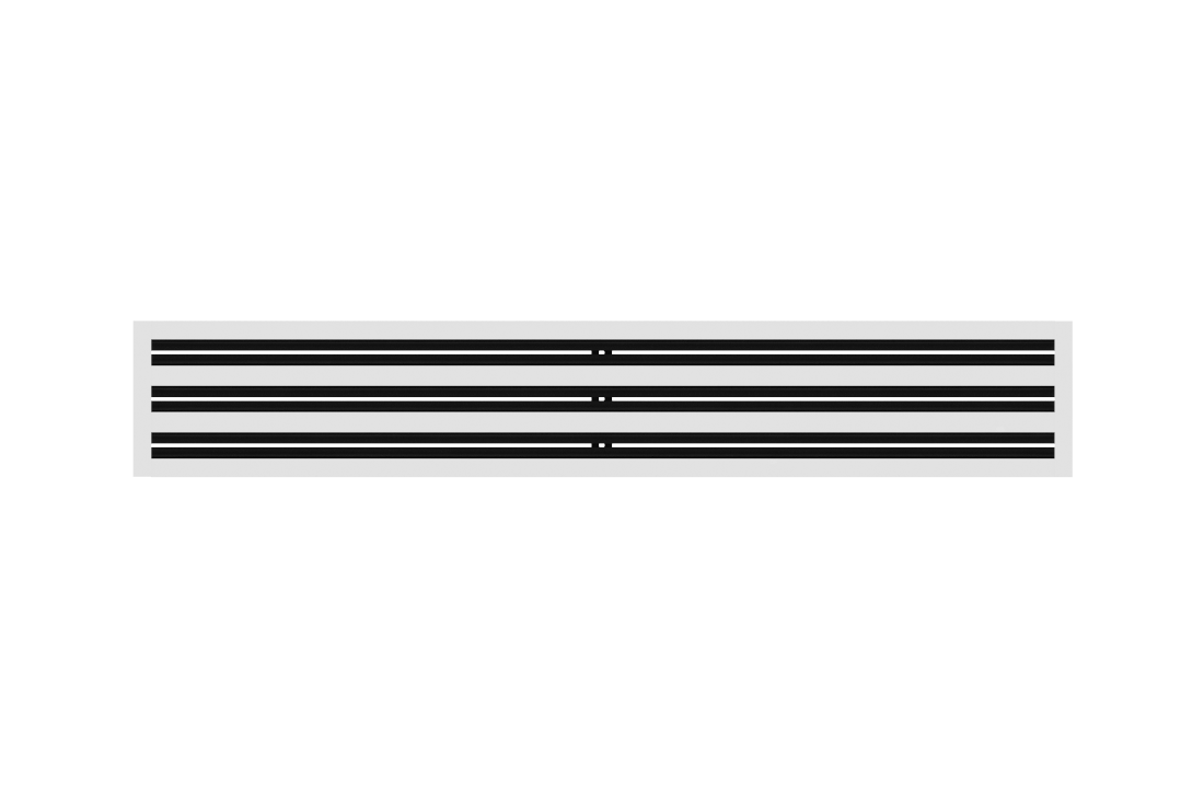 CRYPTIC - 6" Linear Slot Diffuser - 3 Slot - Modern Air Vent Cover for Ceiling, Wall or Floor