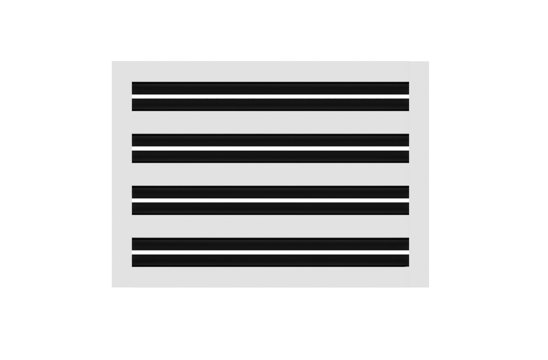 CRYPTIC - 8" Linear Slot Diffuser - 4 Slot - Modern Air Vent Cover for Ceiling, Wall or Floor