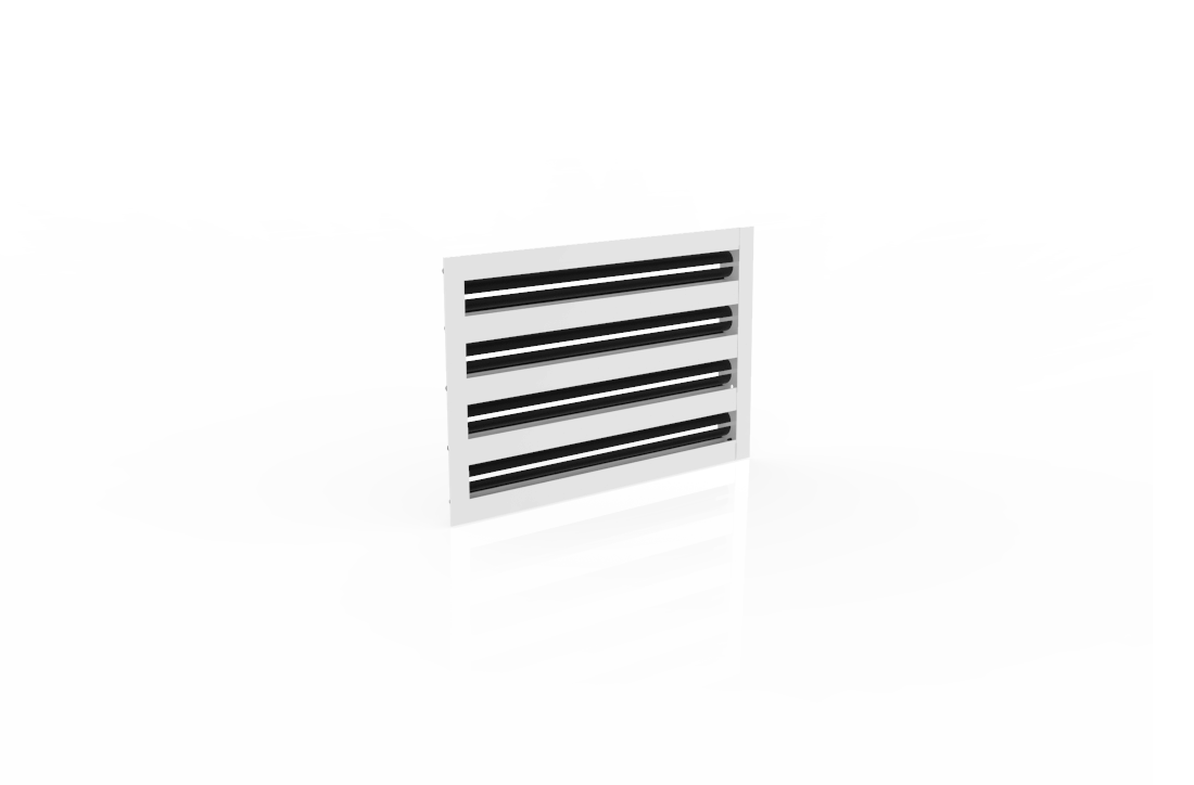 CRYPTIC - 8" Linear Slot Diffuser - 4 Slot - Modern Air Vent Cover for Ceiling, Wall or Floor