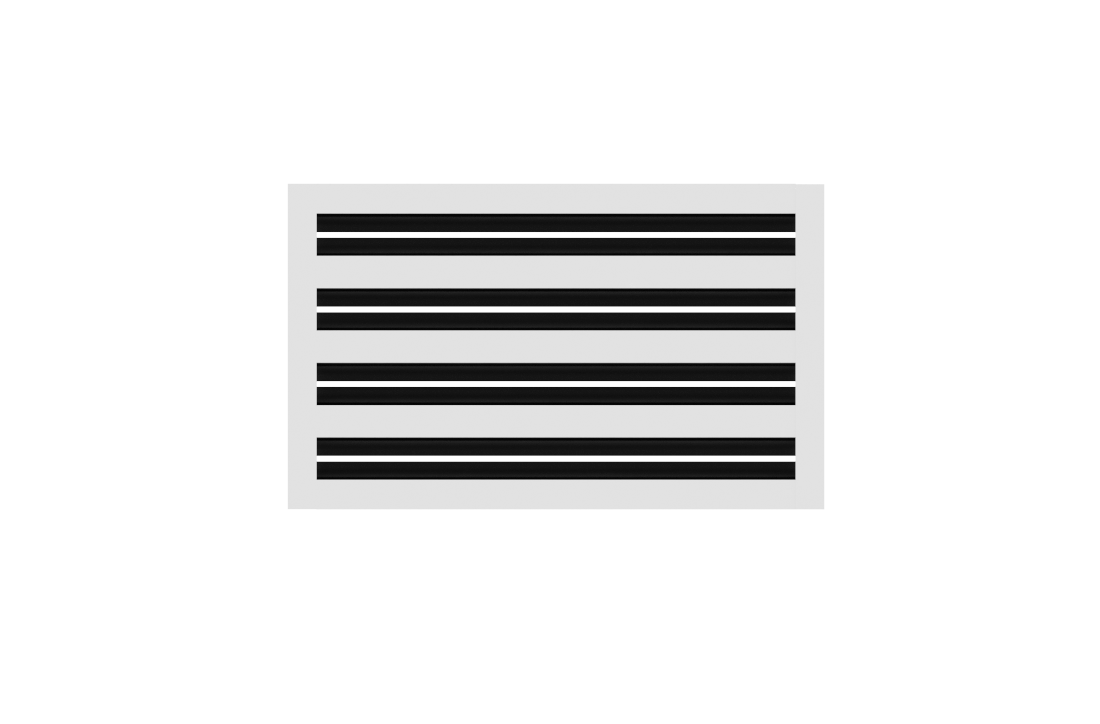 CRYPTIC - 8" Linear Slot Diffuser - 4 Slot - Modern Air Vent Cover for Ceiling, Wall or Floor