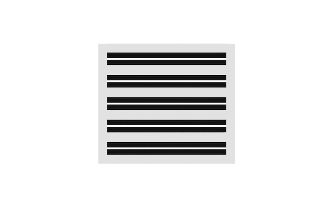 CRYPTIC - 10" Linear Slot Diffuser - 5 Slot - Modern Air Vent Cover for Ceiling, Wall or Floor