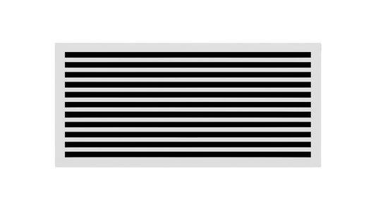 CRYPTIC - 22" Linear Slot Diffuser - 11 Slot - Modern Air Vent Cover for Ceiling, Wall or Floor