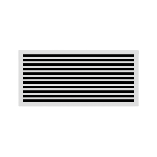 CRYPTIC - 12" Linear Slot Diffuser - 24 Slot -  Modern Air Vent Cover for Ceiling, Wall or Floor
