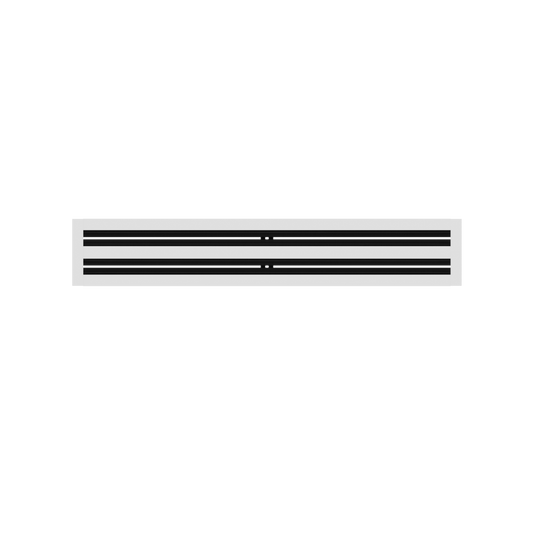 CRYPTIC - 4" Linear Slot Diffuser - 2 Slot -  Modern Air Vent Cover for Ceiling, Wall or Floor