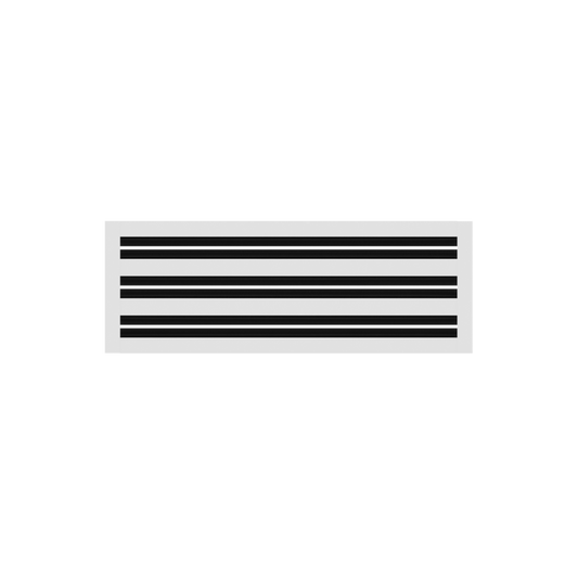 CRYPTIC - 6" Linear Slot Diffuser - 3 Slot -  Modern Air Vent Cover for Ceiling, Wall or Floor