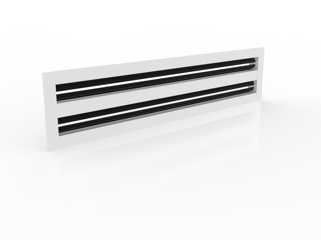 CRYPTIC - 4" Linear Slot Diffuser - 2 Slot -  Modern Air Vent Cover for Ceiling, Wall or Floor